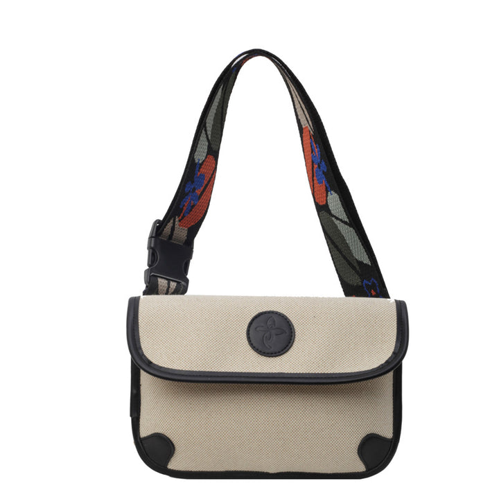 Floral Embroidered Messenger Bag Kalsten