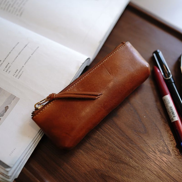 Premium Leather Pencil Pouch Kalsten