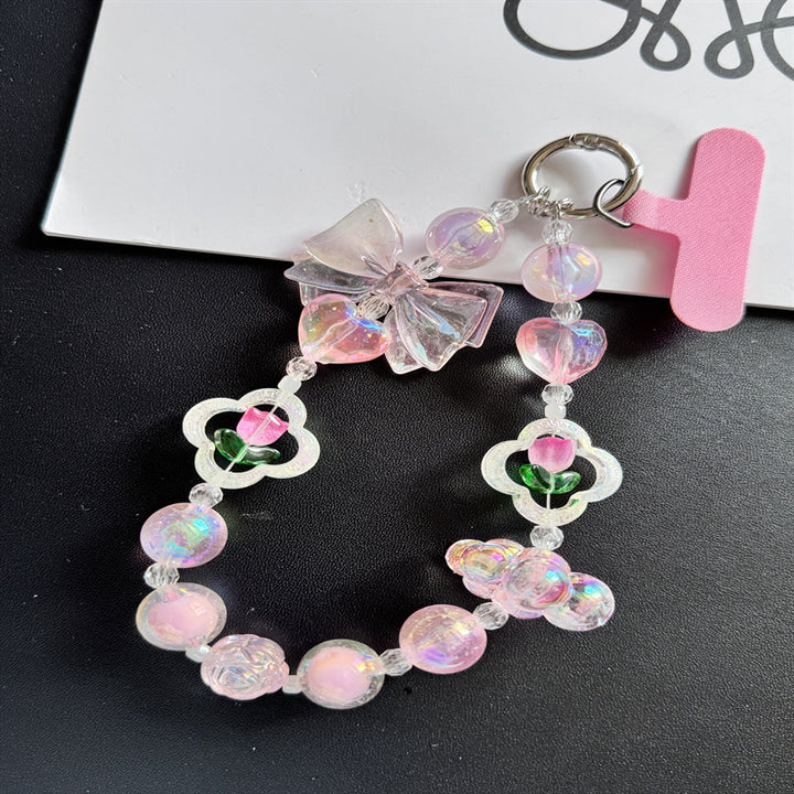 Charming Beaded Phone Charm Holder Kalsten