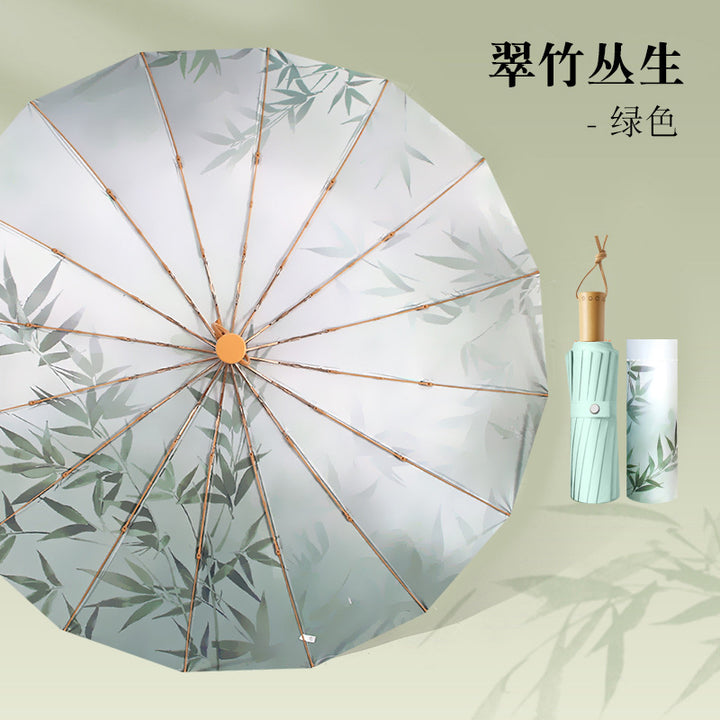 Women Foldable Umbrella with Floral Pattern Kalsten