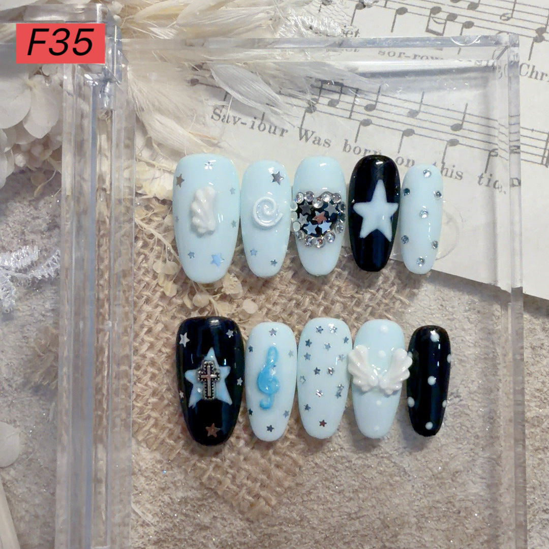 Decorative Press-On Nail Art Set 1790731572