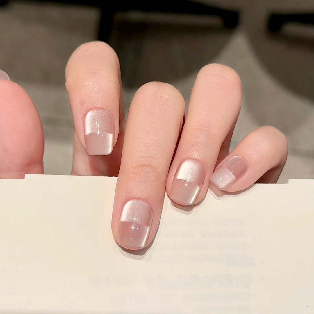 Elegant French Tip Design Press-On Nail Set Kalsten