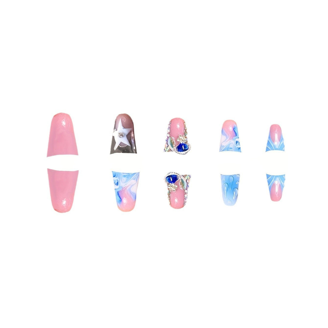 Artistic Water Droplet Press-On Nails Kalsten
