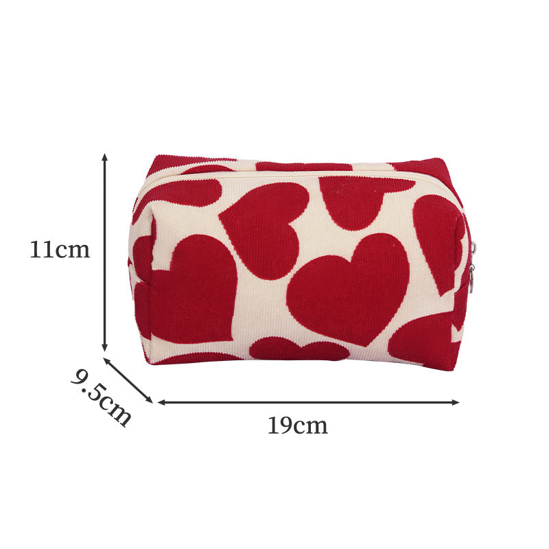 Heart Pattern Makeup Pouch Kalsten