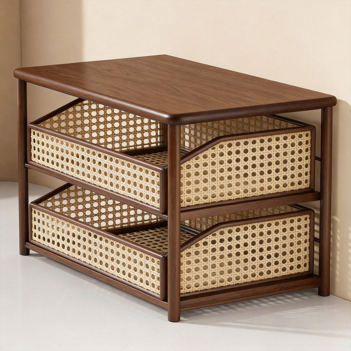 Countertop Espresso Machine Stand with Pull-Out Wire Basket Organizer