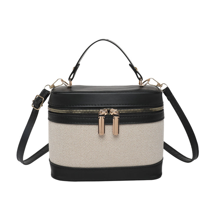 WoChic Leather and Fabric Crossbody Bag Kalsten