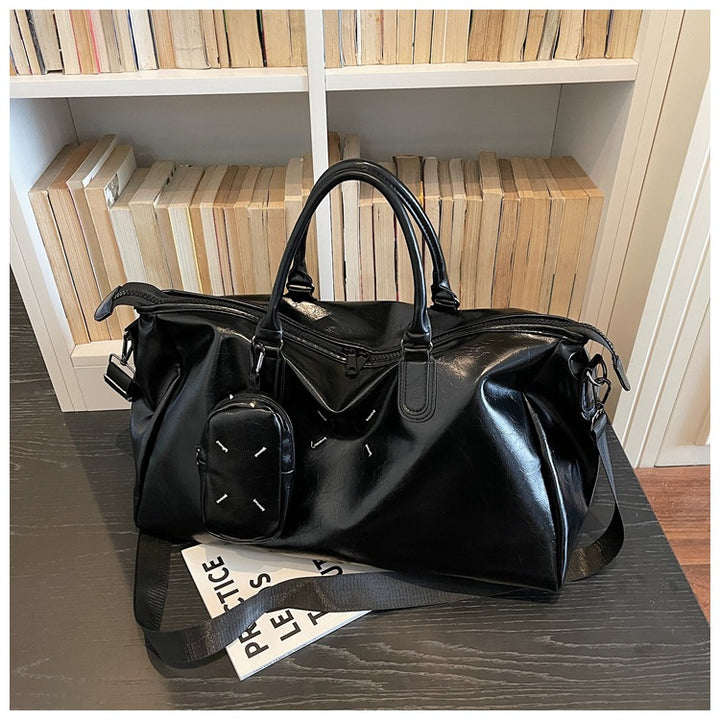Luxurious Leather Weekend Travel Duffle Bag Kalsten