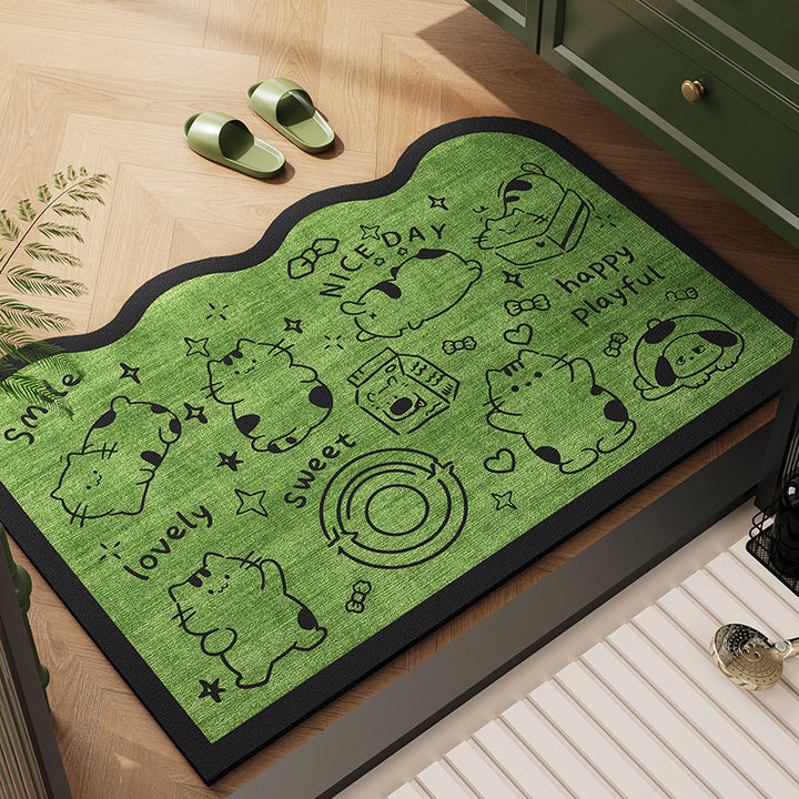 Travel-Themed Decorative Area Mat