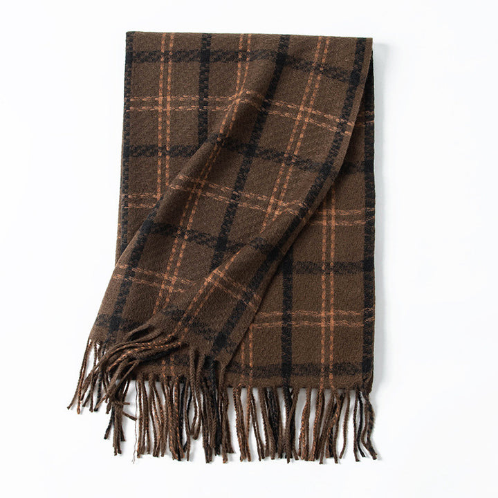 Women Checked Wool Coat Kalsten
