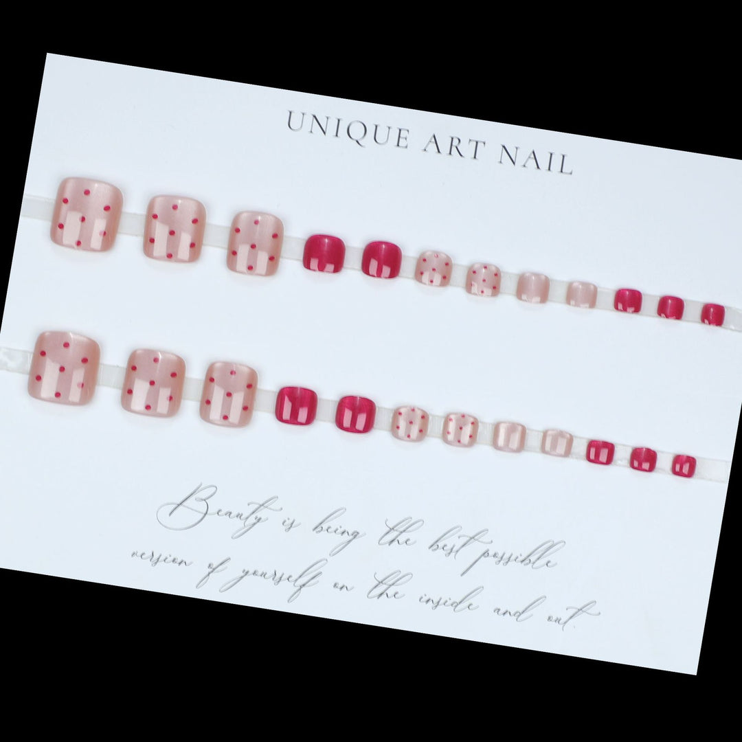 Trendy Press-On Toe Nail Art Kalsten