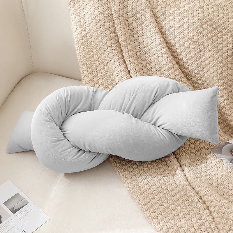 Soft Knotted Decorative Pillow