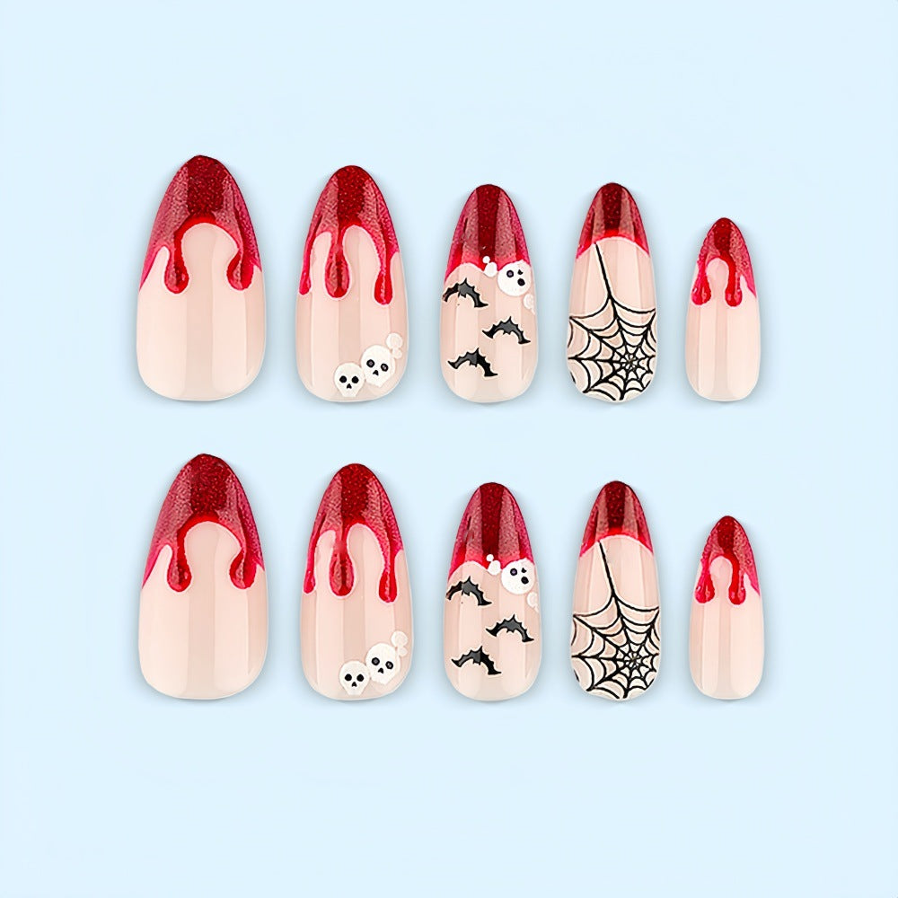 Halloween-style Kunstnagelset Kalsten