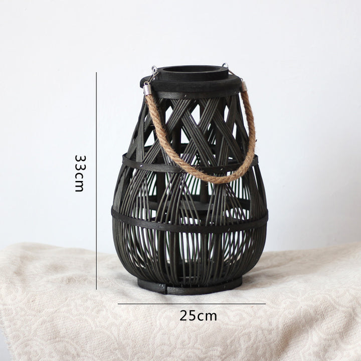 Handmade Rattan Lantern Kalsten