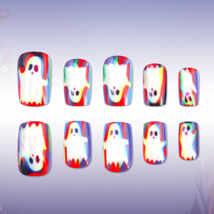 Halloween-Themed Ghost Press-On Nails Kalsten