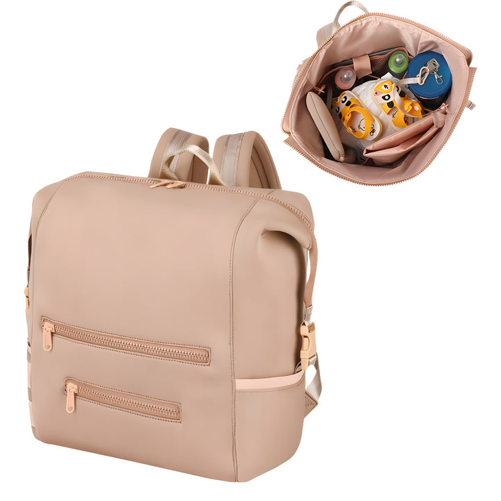 Multi-Functional Diaper Backpack with Insulated Bottle Holder Kalsten