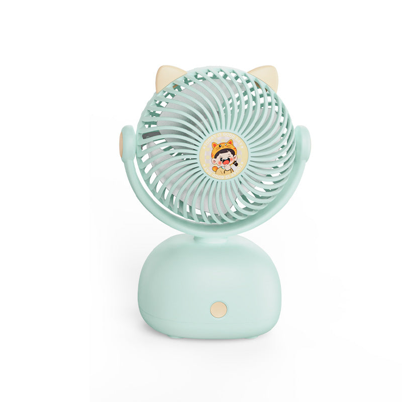 Unisex Portable Mini Fan with Cute Cat Design Kalsten