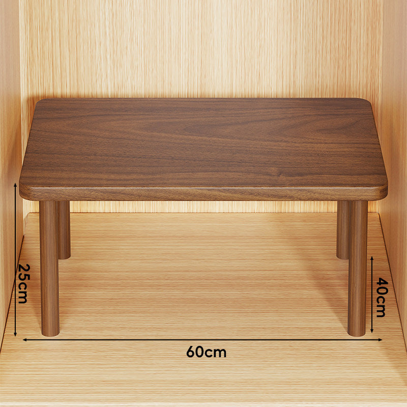 Adjustable Multi-Height Wooden Monitor Riser and Desktop Shelf