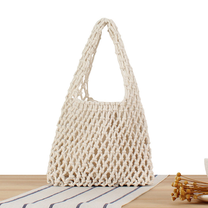Handcrafted Tote Bag in Modern Mesh Design Kalsten
