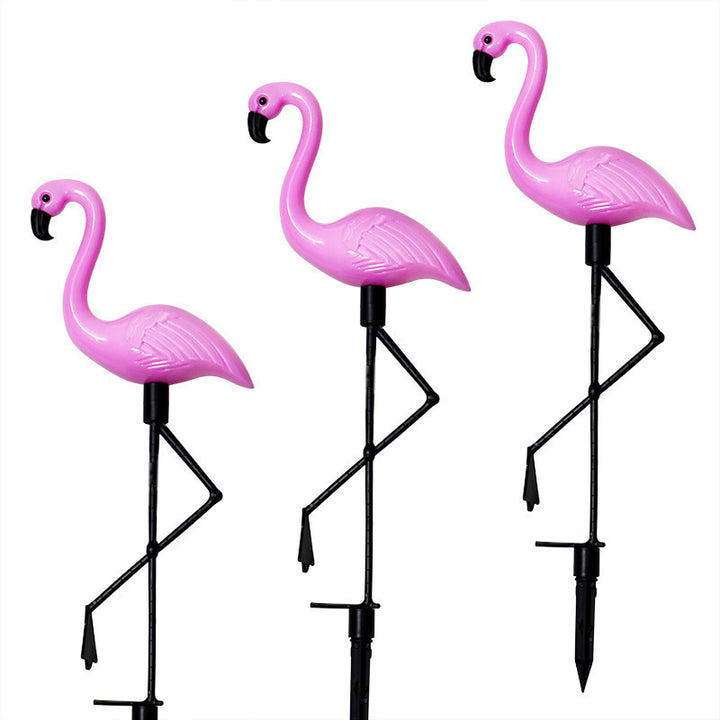 Decorative Solar Flamingo Lawn Stake With Adjustable Arm Kalsten