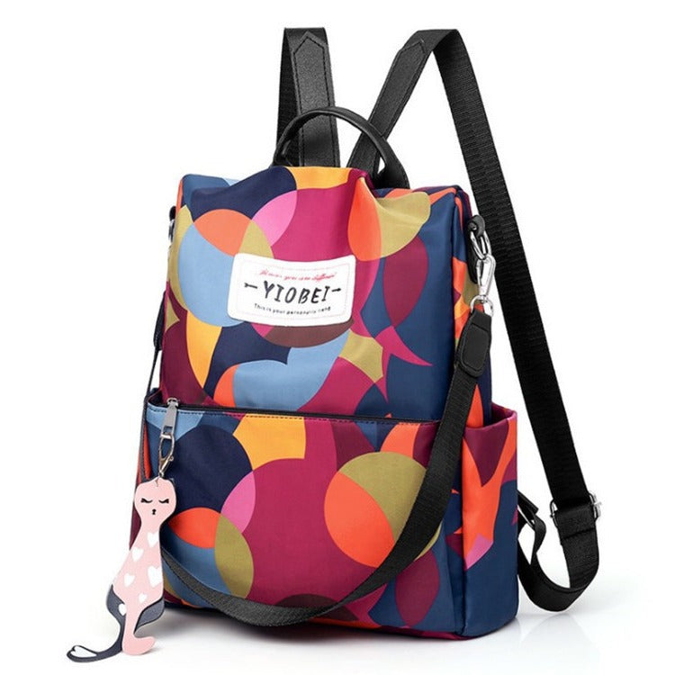 Colorful Geometric Pattern Backpack Kalsten