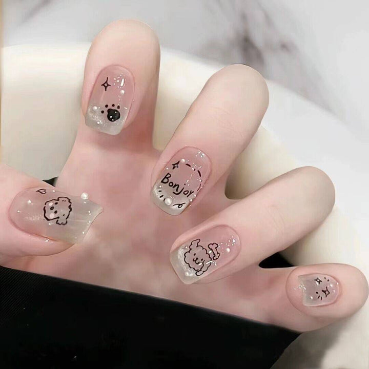 Artistic Floral-Embellished Press-On Nail Art Kalsten