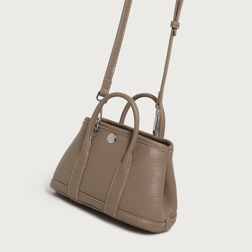 Classic Textured Leather Handbag