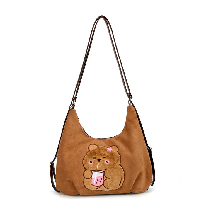 Shoulder bag with playful bear motif Kalsten