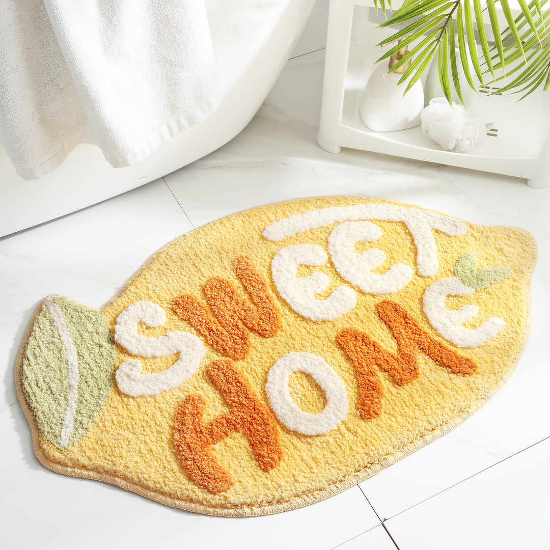 Playful Fruit-Themed Bath Rug Kalsten