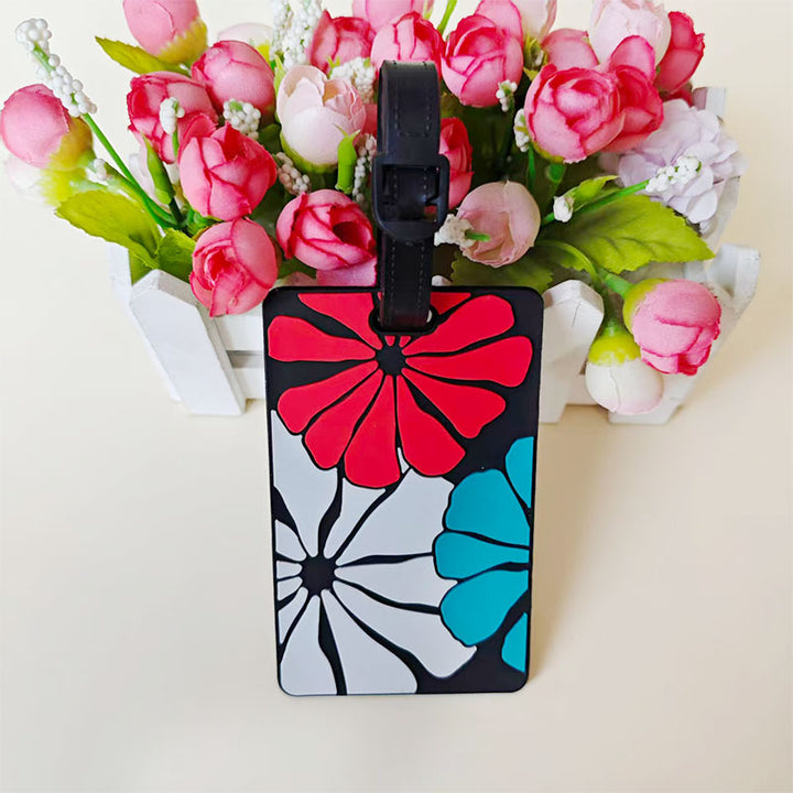 Unisex Vibrant Geometric Pattern Luggage Tag Kalsten