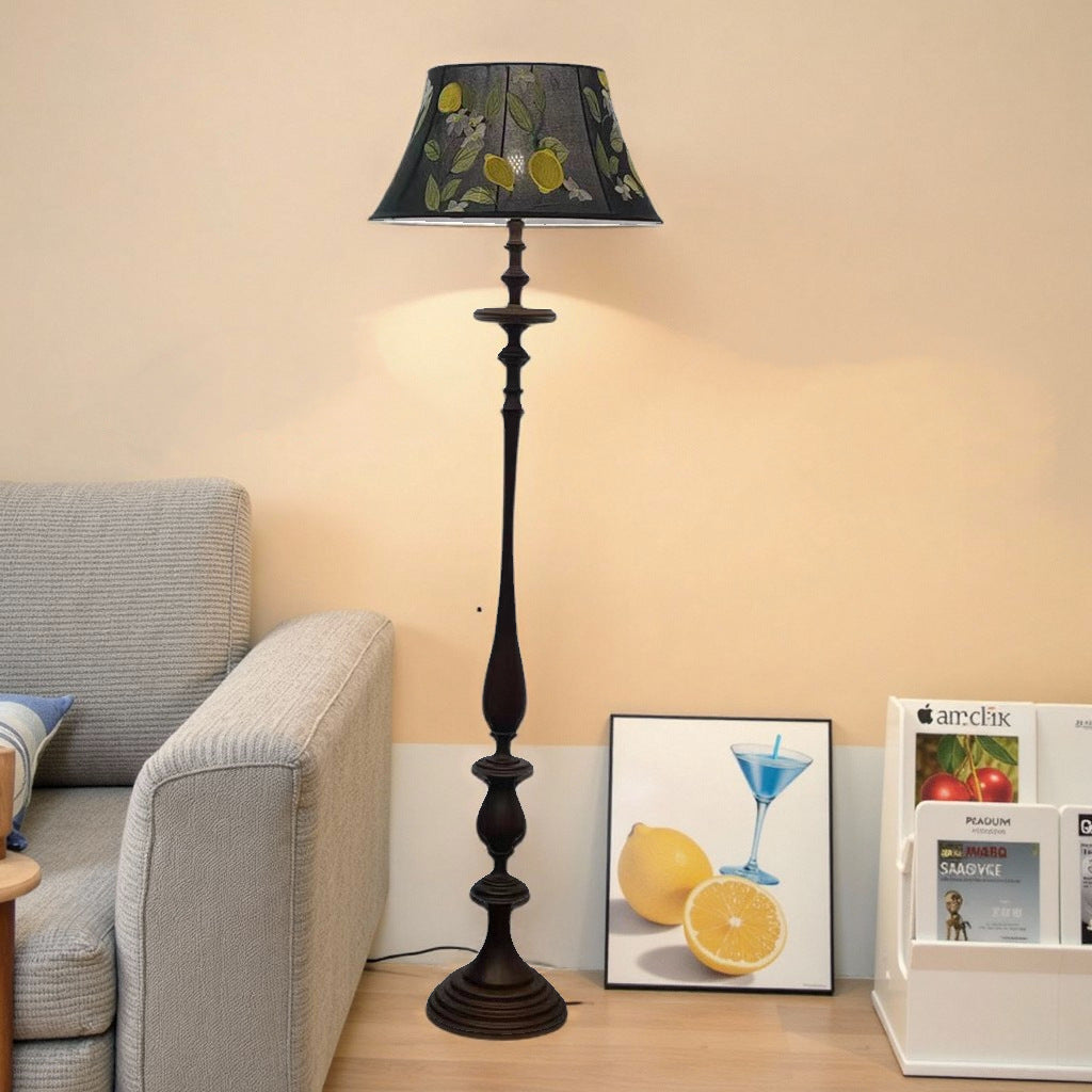 Elegant Floral Design Floor Lamp