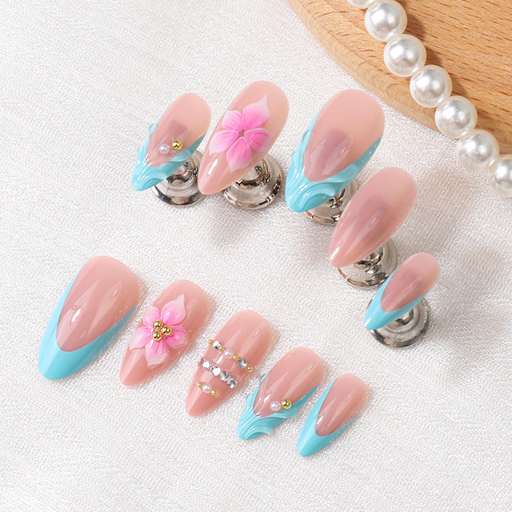 Creative Floral-Inspired Press-On Nail Set Kalsten