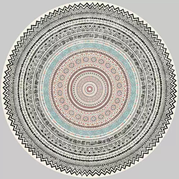 Round Vintage Area Rug