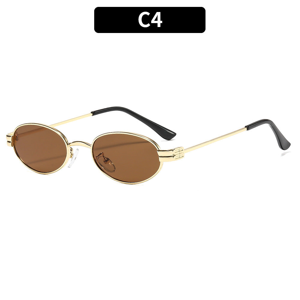 Elegant Oval Frame Sunglasses  1787664226