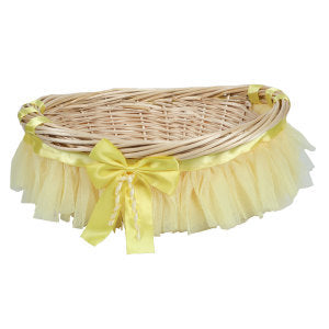 Decorative basket with ruffle detail Kalsten