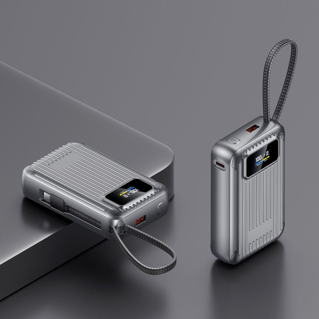 Compact power bank with intelligent LCD display and fast charging function Kalsten