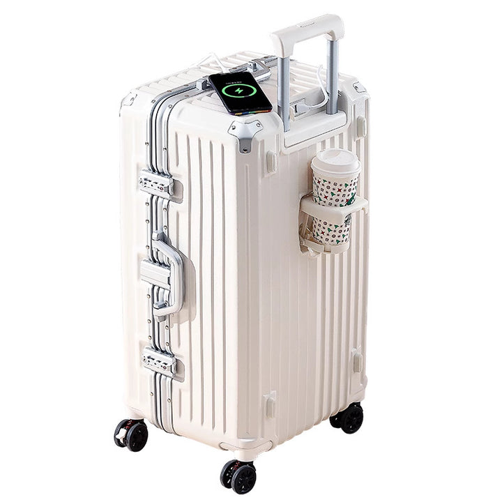 Sleek Hard-Shell Rolling Suitcase