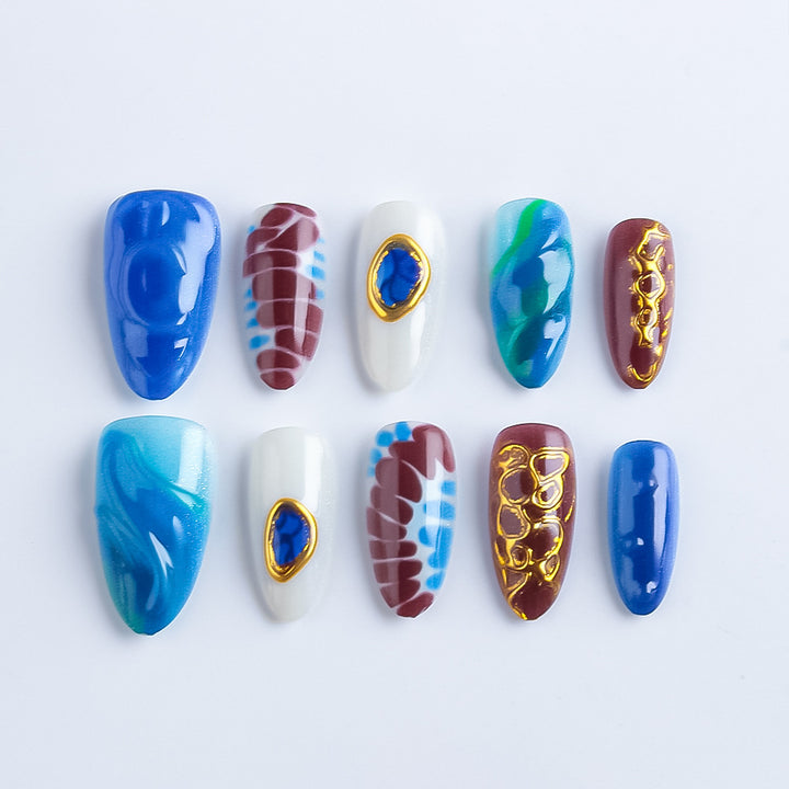 Artistic Press-On Nail Set Kalsten 1787542748