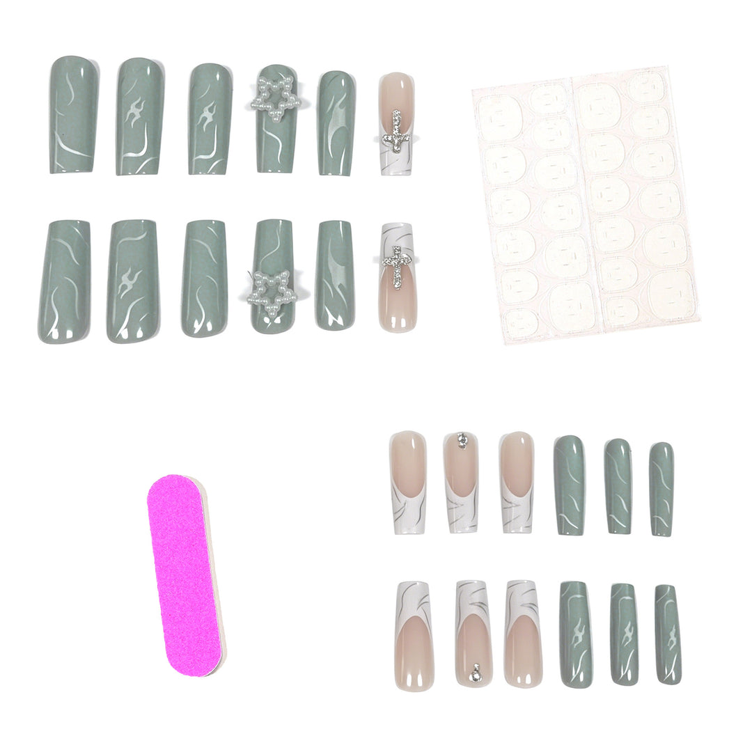 Elegant Decorative Acrylic Nail Enhancements Kalsten