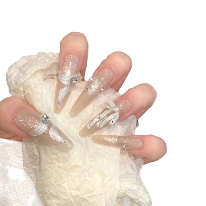 Decorative Stiletto Press-On Nail Art Kit Kalsten