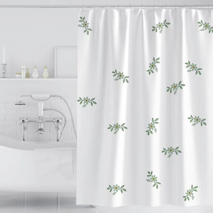 Women's Vintage Floral Print Shower Curtain Kalsten