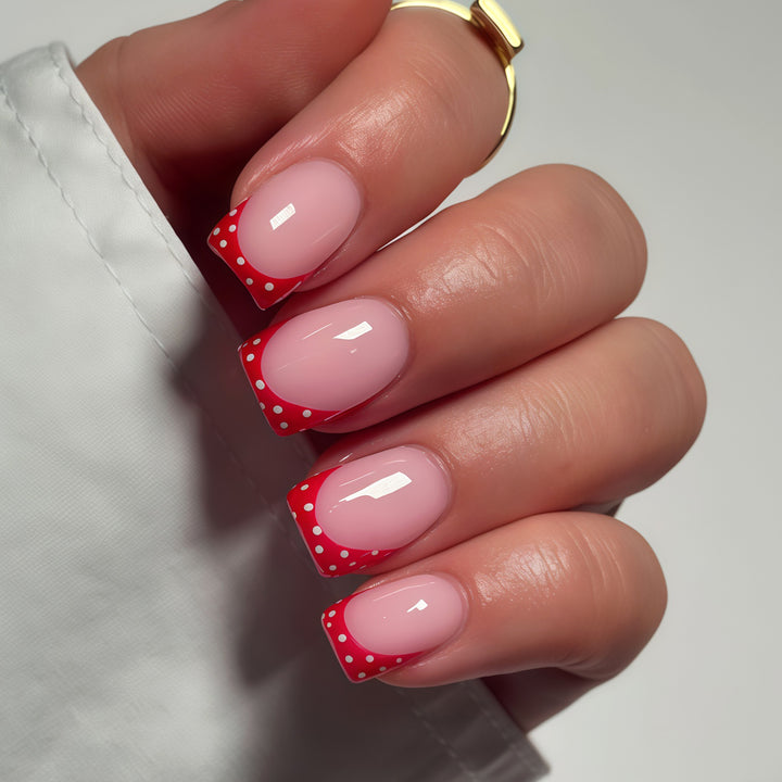 Decorative French Tip Nail Art Design Kalsten