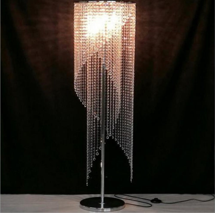Elegant Crystal Beaded Floor Lamp