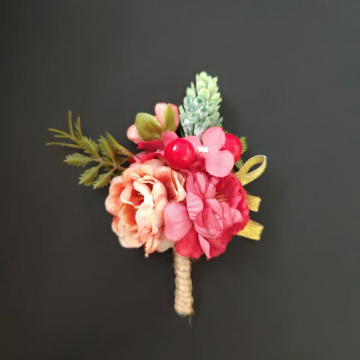 Lifelike Floral Corsage