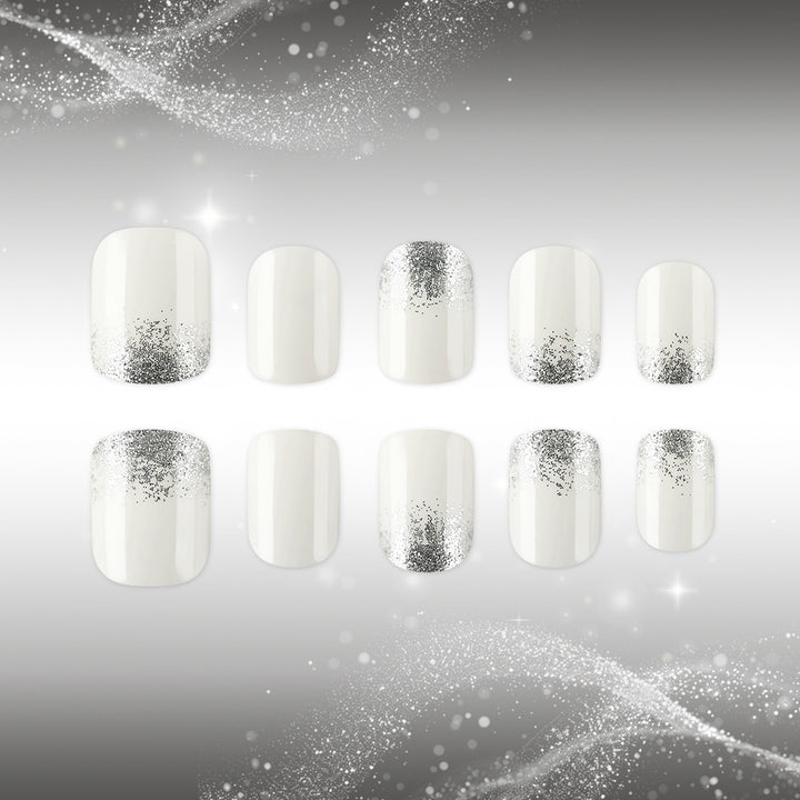 Elegant Glitter Tip Nail Art Set Kalsten