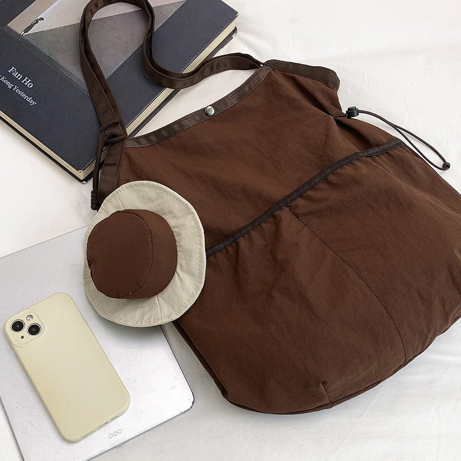 Multi-Functional Beach Tote Bag with Hat