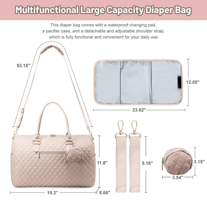 Sophisticated Quilted Travel Tote Set Kalsten