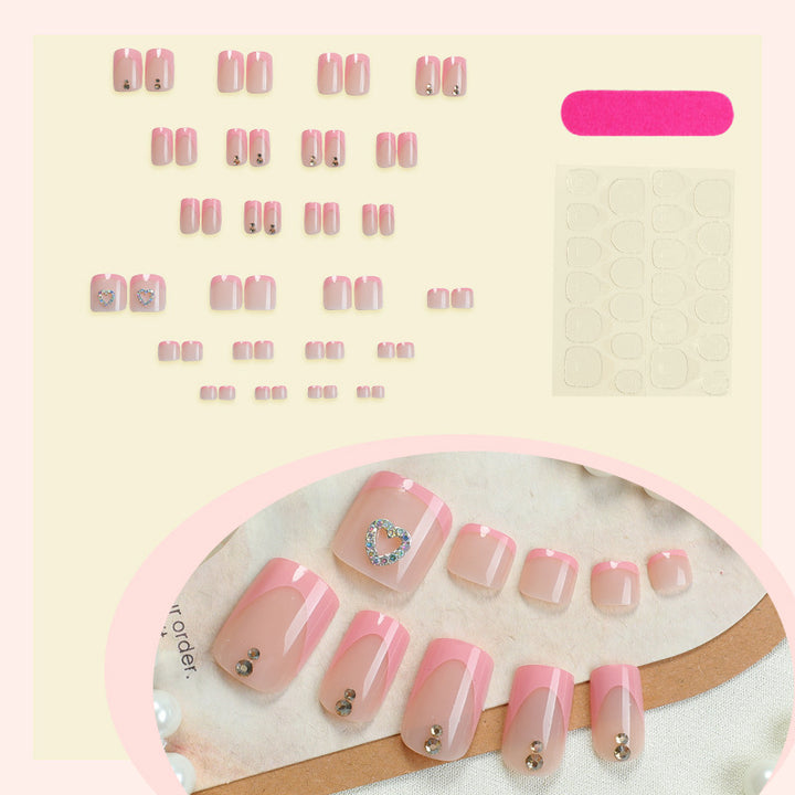 Premium Decorative Press-On Nail Kit with Unique Embellishments Kalsten
