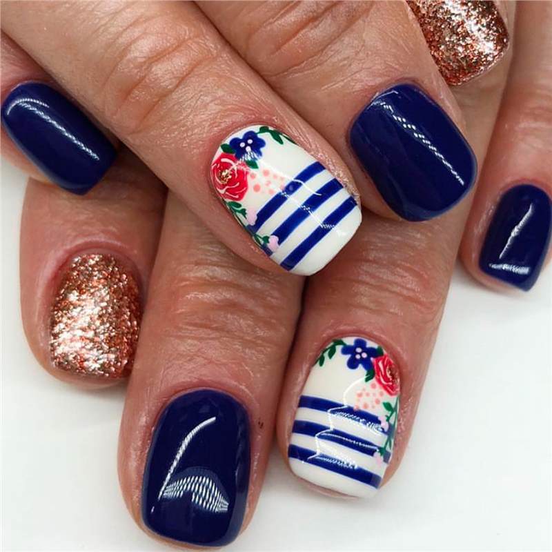 Decorative Floral Press-On Nail Set Kalsten 1787913909