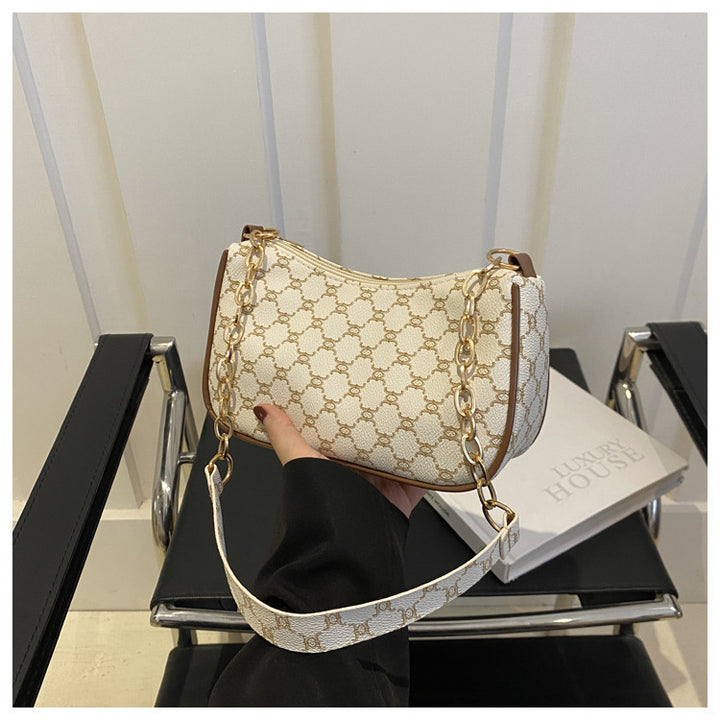Chain-Handle Fashion Handbag