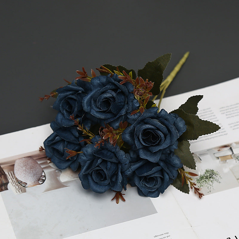 Decorative Faux Rose Bouquet for Indoor Display